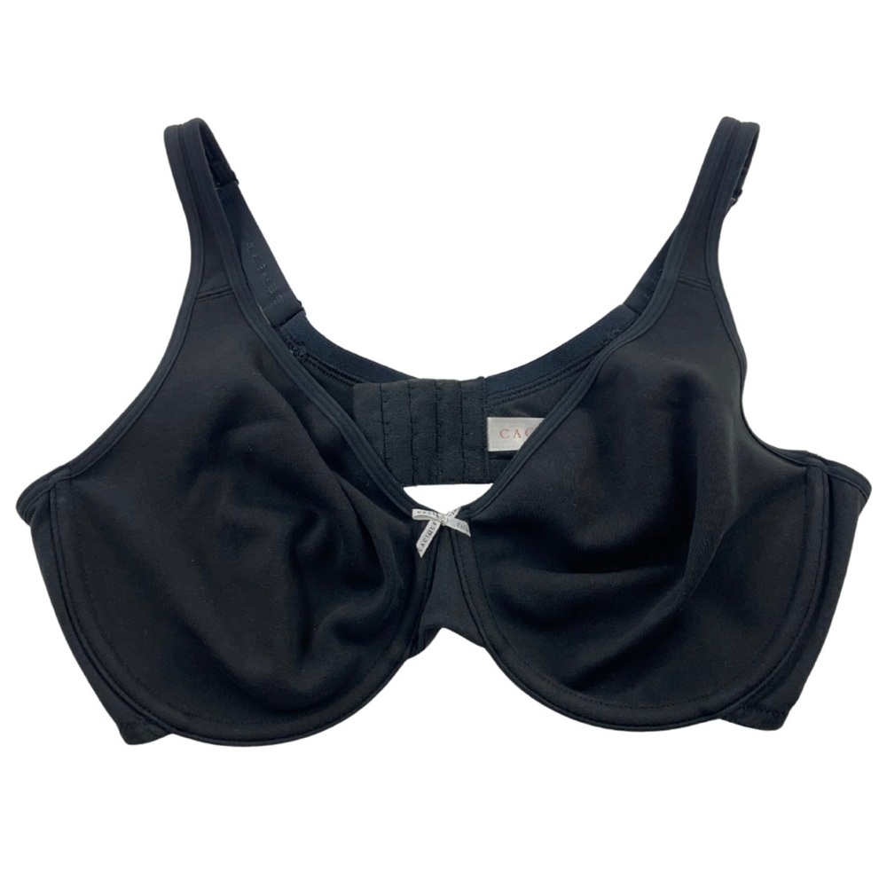 Cacique Black Bra 40D Unlined Full Coverage Underwire
